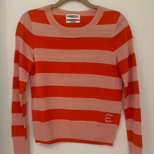 ESSENTIAL Antwerp Orange & Pink Striped Sweater